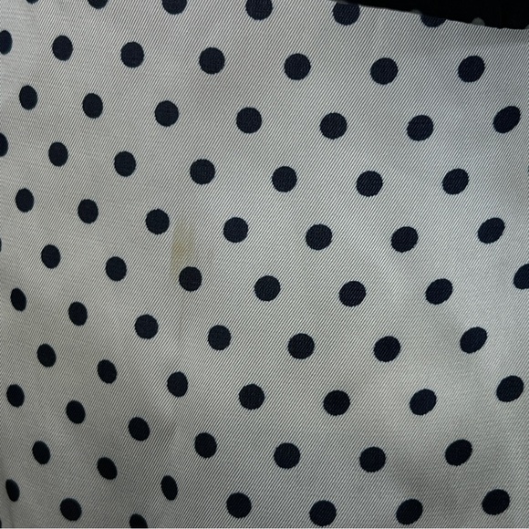 Coco Bianco XL Navy Blue Top with White Polka Dots & High Low Ducktail B… - Picture 7 of 12